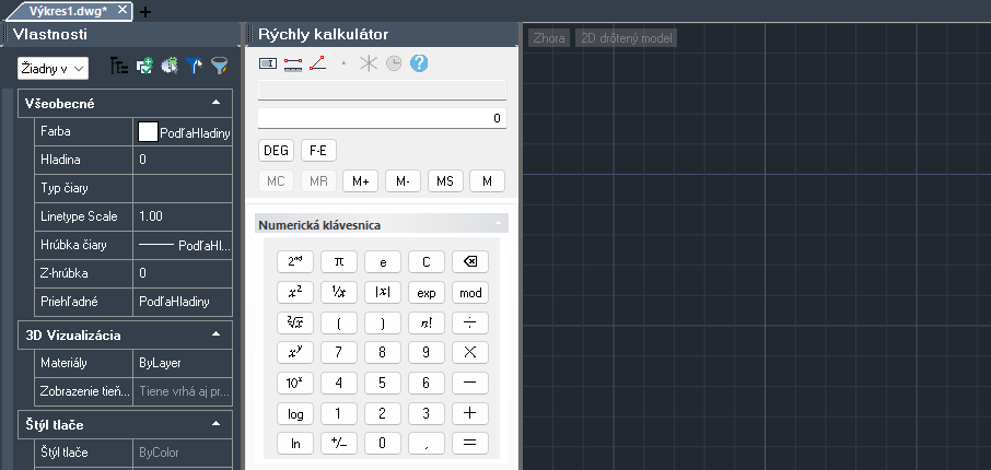 Kalkulaka AutoCAD